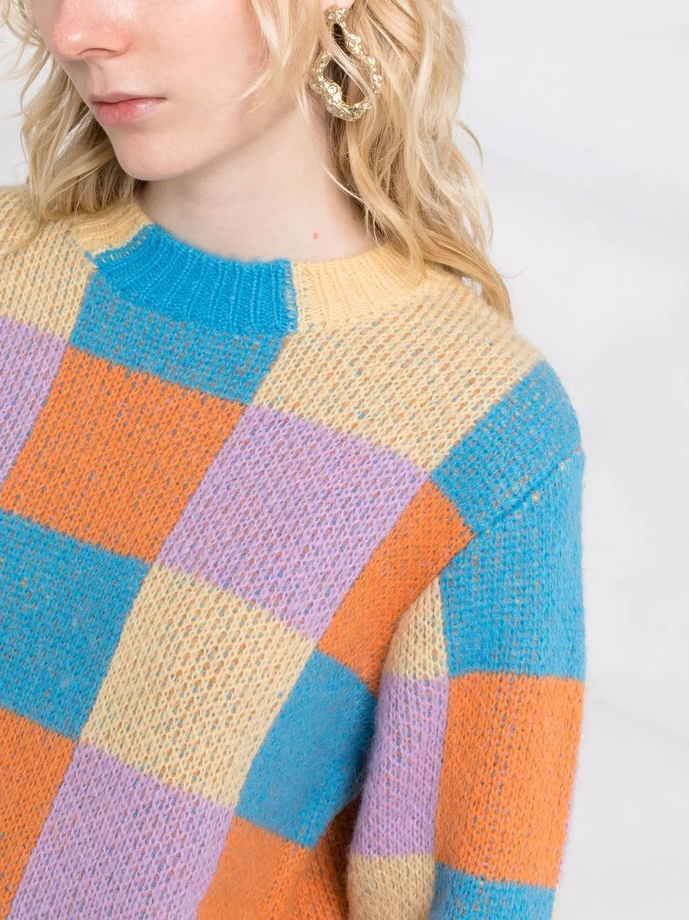 Stine Goya Zinnie Checked Knitted 