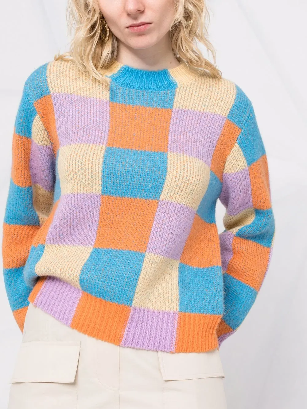 Stine Goya Zinnie Checked Knitted 