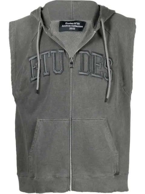 Études Studio logo-embroidered organic cotton hoodie