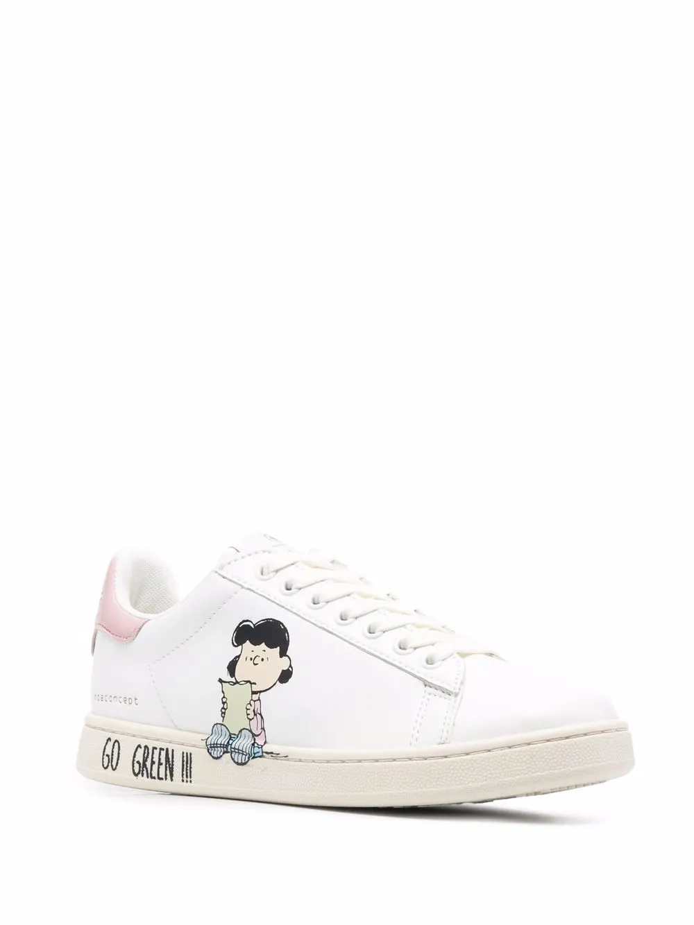 coach x peanuts clip low top sneaker with snoopy print