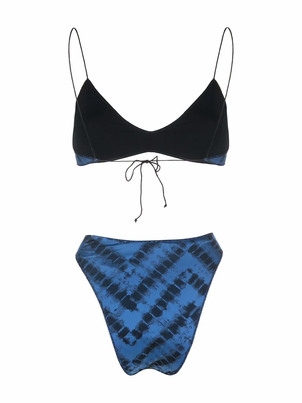 Oséree Bikini met abstracte print - Blauw