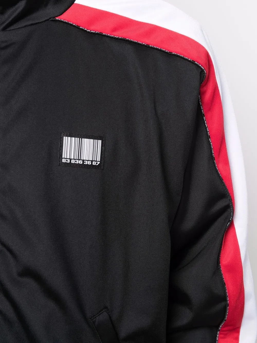 VETEMENTS logo-patch Track Jacket - Farfetch