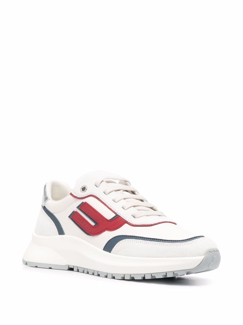 Shop Bally logo-patch leather trainers with Express Delivery - FARFETCH