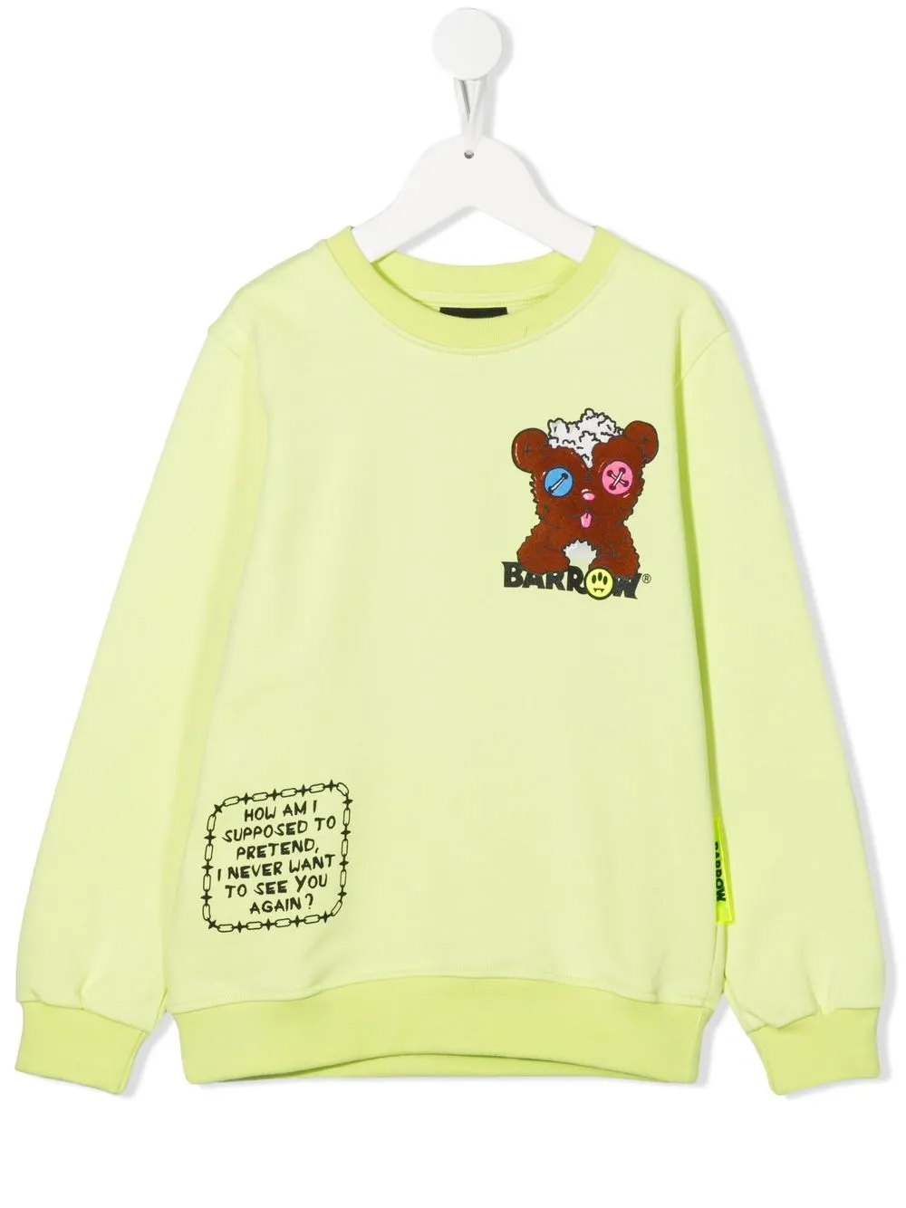 

Barrow kids logo-print cotton sweatshirt - Green