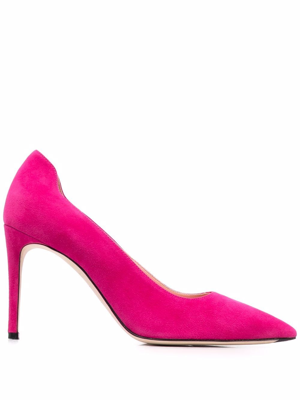 

Victoria Beckham pointed-toe suede pumps - Pink