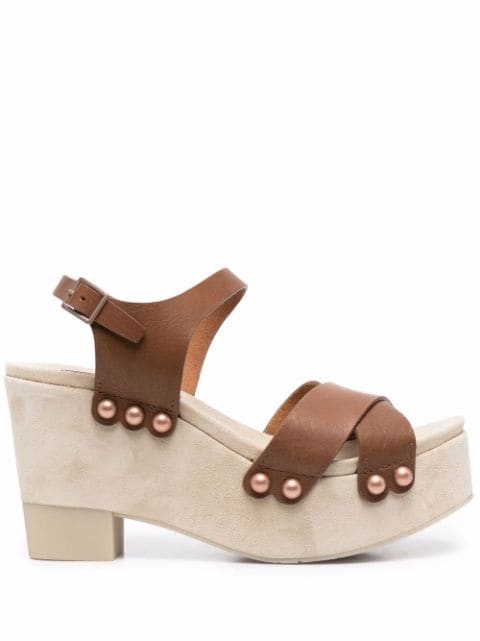 Pedro Garcia Dunia leather clog sandals