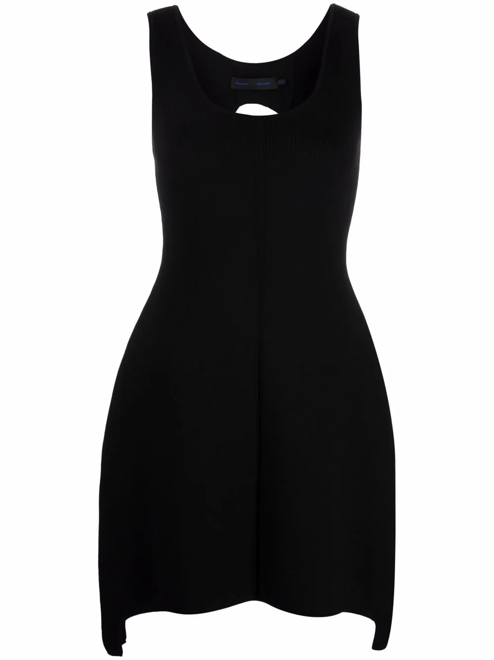 Proenza Schouler платье мини асимметричного кроя без рукавов