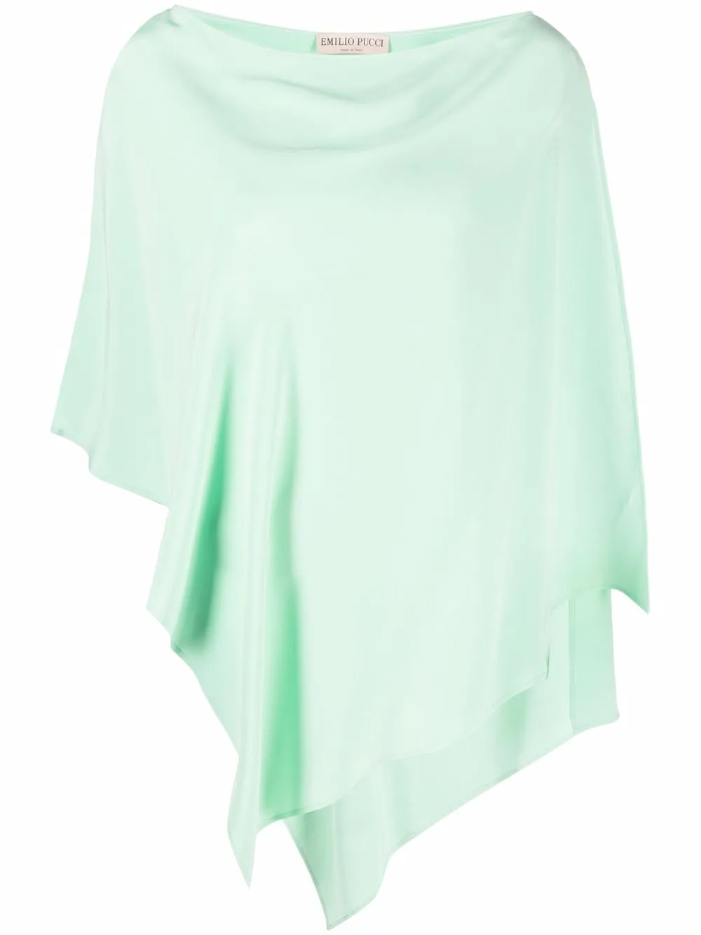 

PUCCI blusa asimétrica - Verde