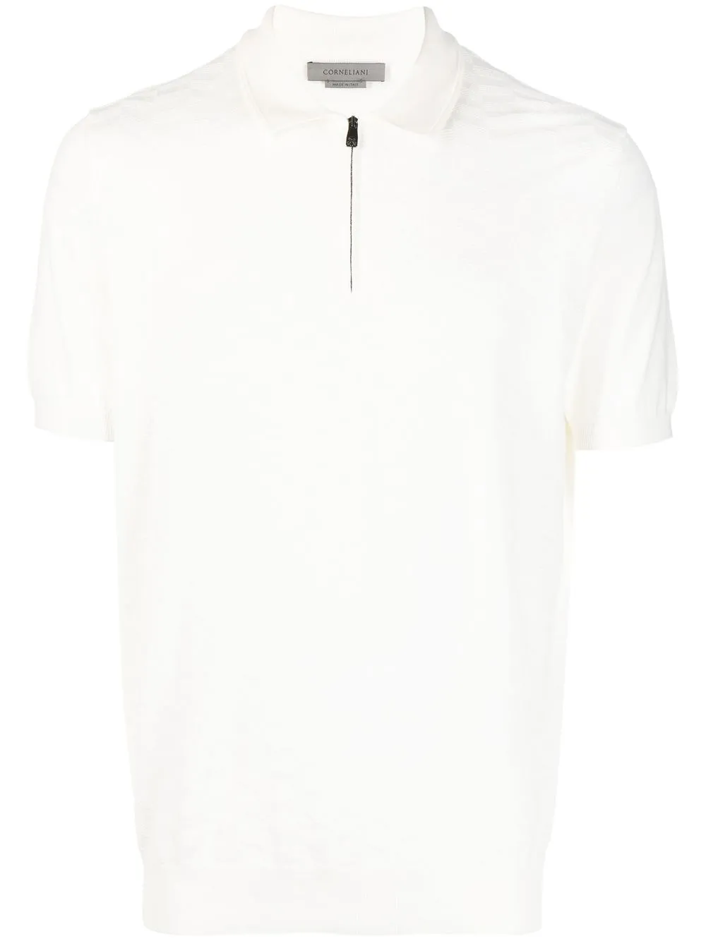 

Corneliani playera tipo polo texturizado - Blanco