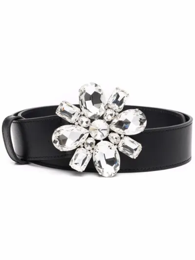 crystal-embellished buckle belt 