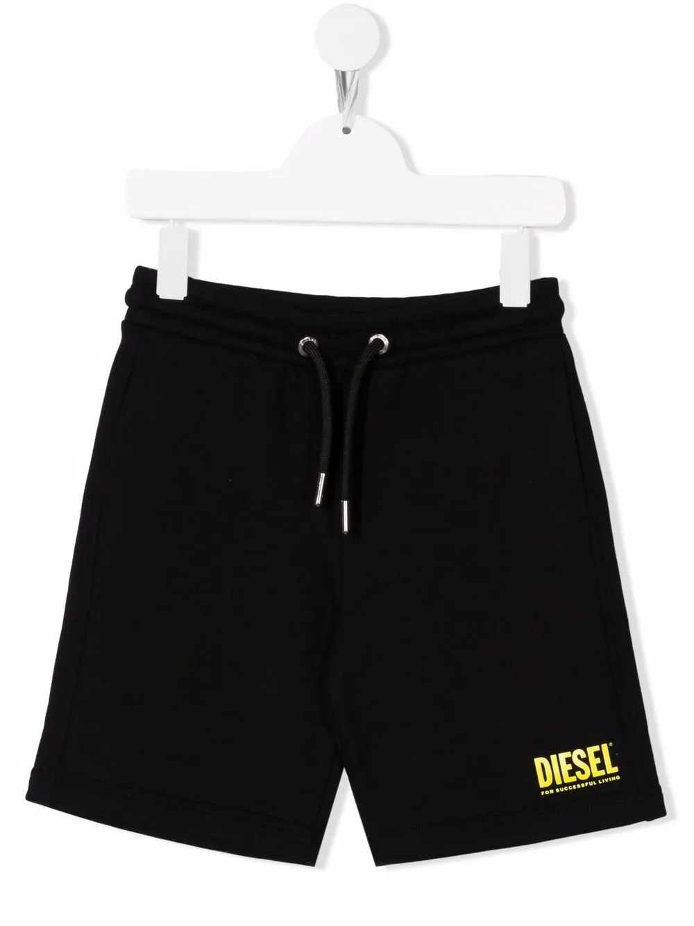 

Diesel Kids logo-print drawstring shorts - Black