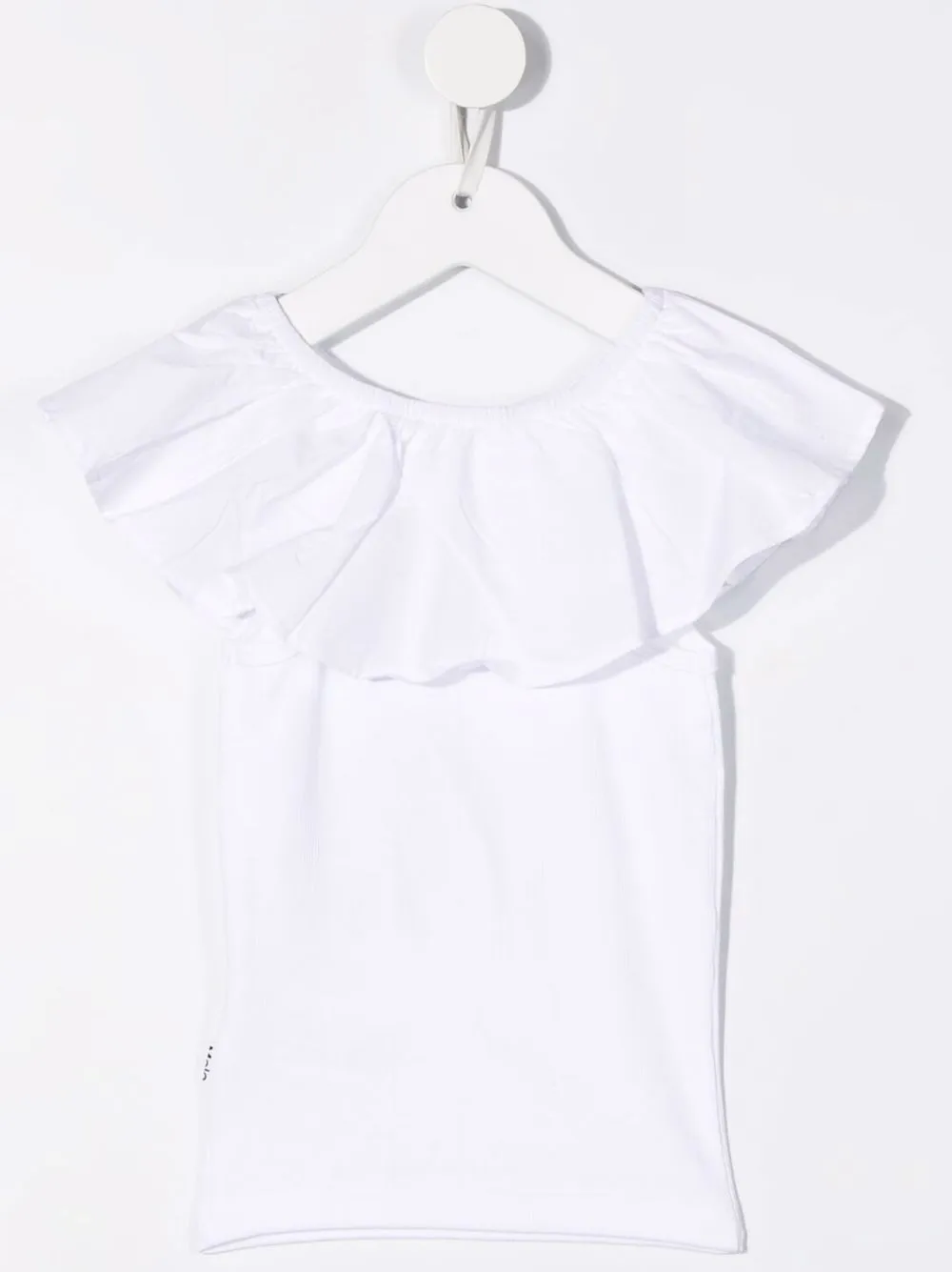 Molo Top met ruche afwerking - Wit