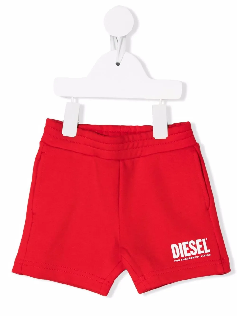 

Diesel Kids shorts con logo estampado - Rojo