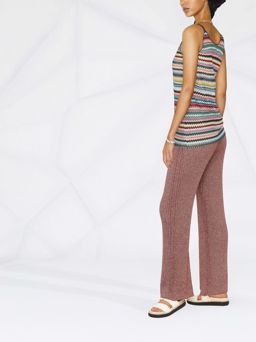 фото Missoni топ с узором зигзаг и люрексом