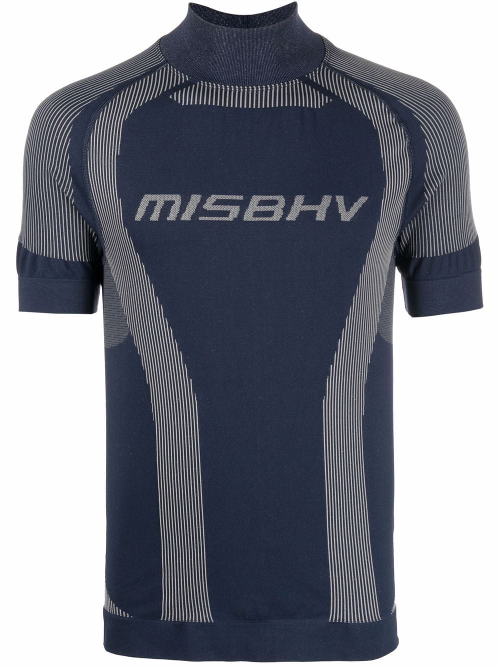misbhv t-shirt à logo imprimé - bleu