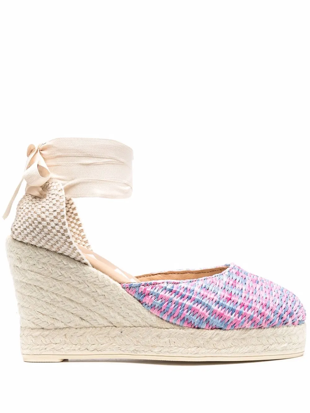 Tied Raffia Wedges | ModeSens