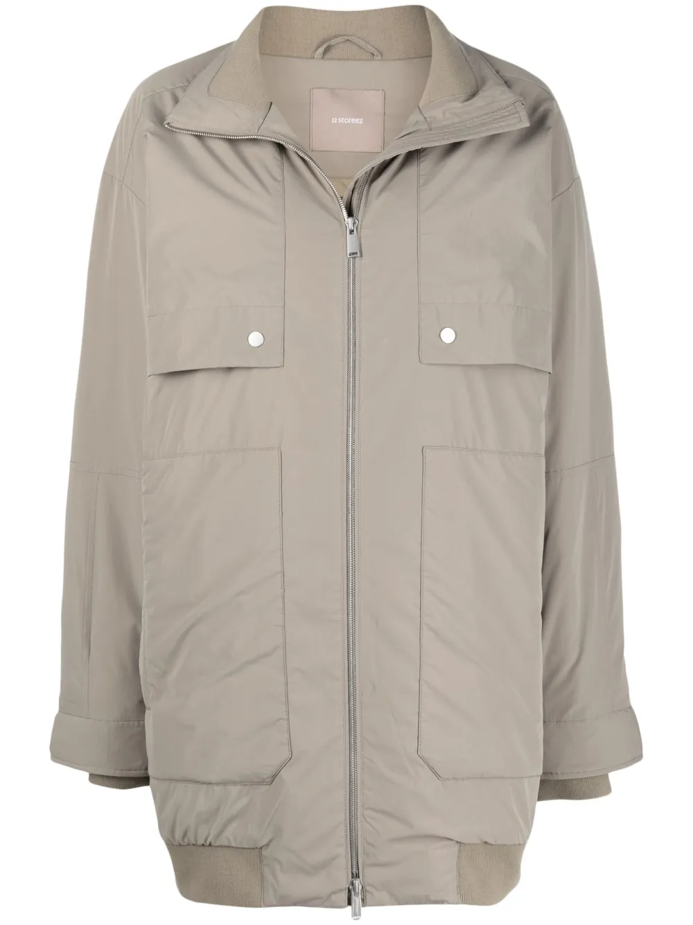 12 STOREEZ Puffer Bomber Jacket - Farfetch