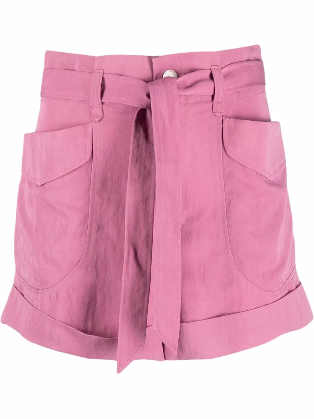 

Rag & Bone shorts con tiro alto - Rosado