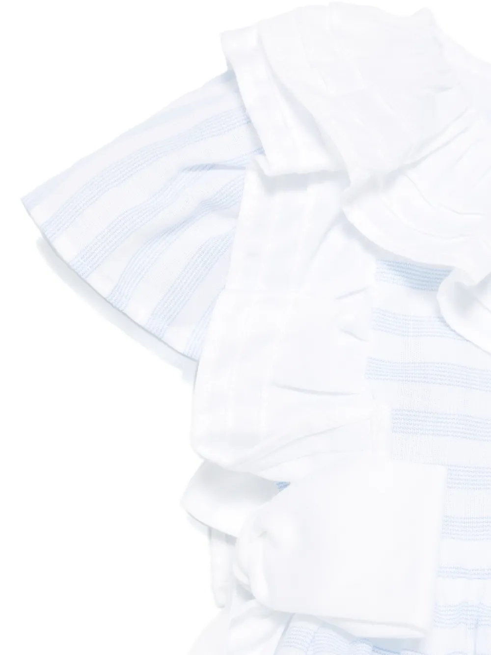 Patachou Striped Romper In White