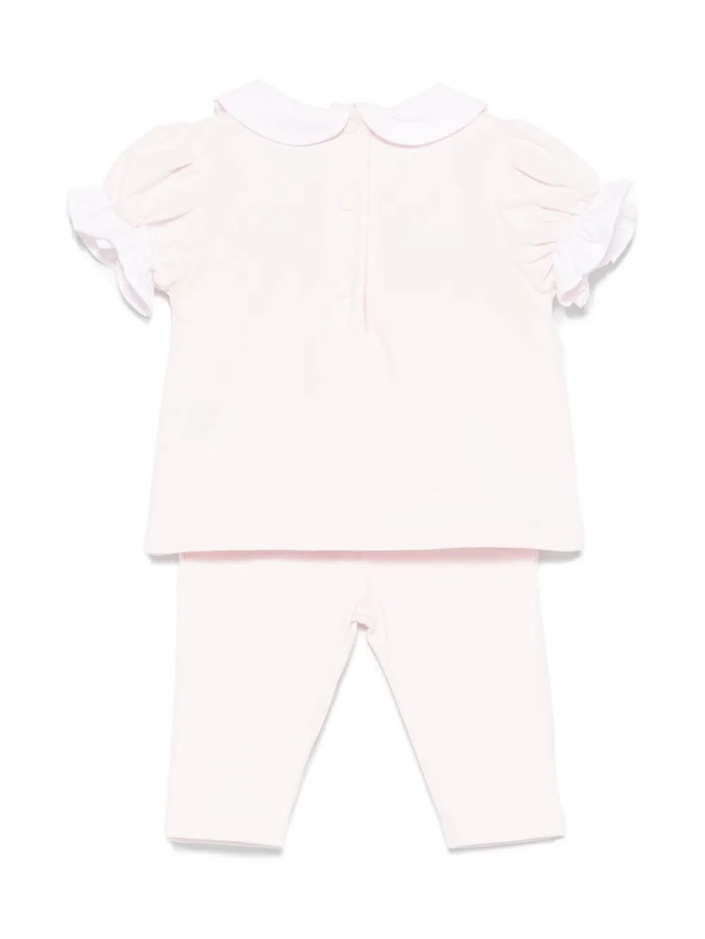 Patachou Shirt en broek met vlinder-applicatie - Roze