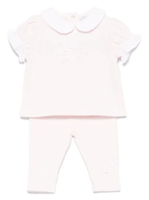 Patachou set de pantalones con aplique de mariposa