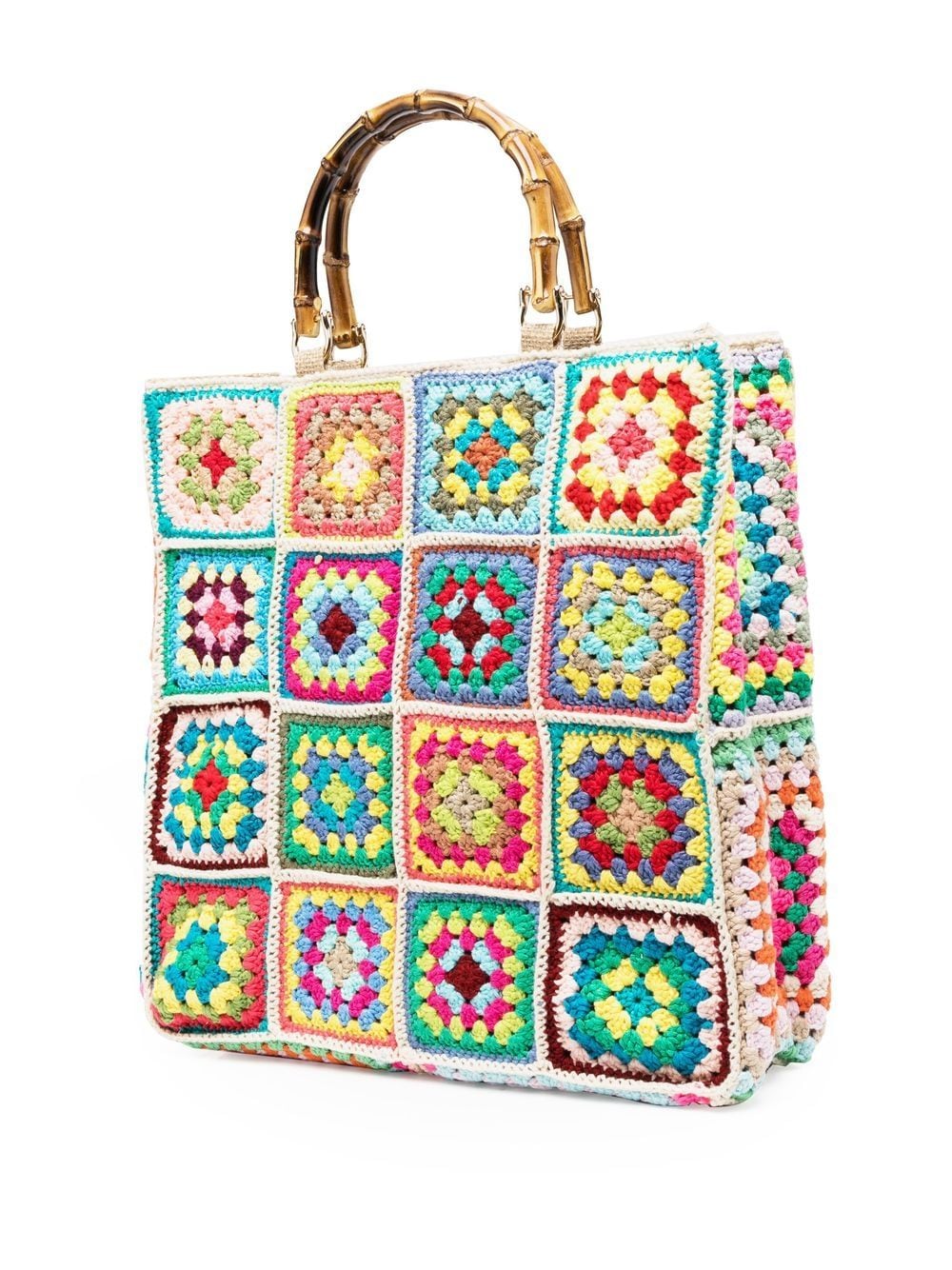 La Milanesa Crochet Pattern Tote Bag - Farfetch