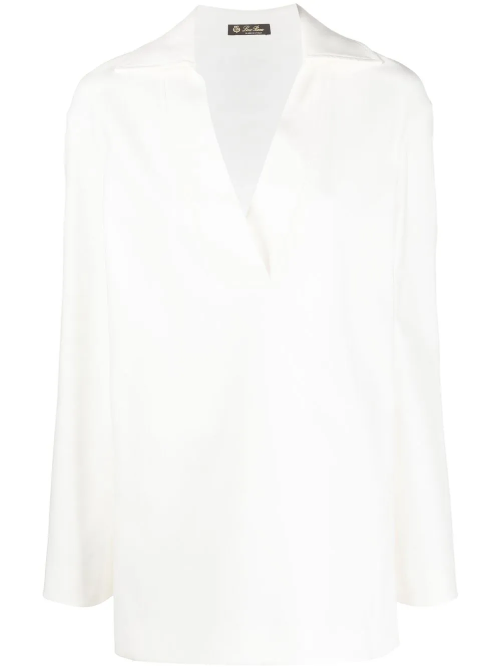 

Loro Piana blusa Stella con cuello en V - Blanco