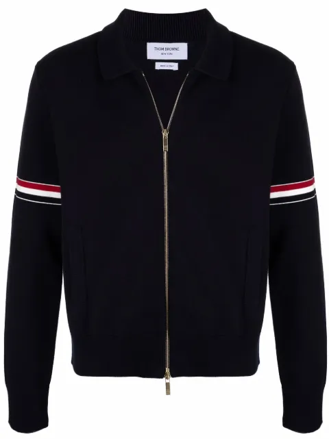 Thom Browne RWB stripe detailed cardigan