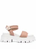 Premiata side touch-strap fastening sandals - Neutrals