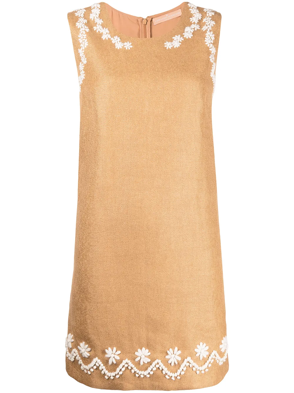 

Ermanno Scervino vestido bordado - Marrón