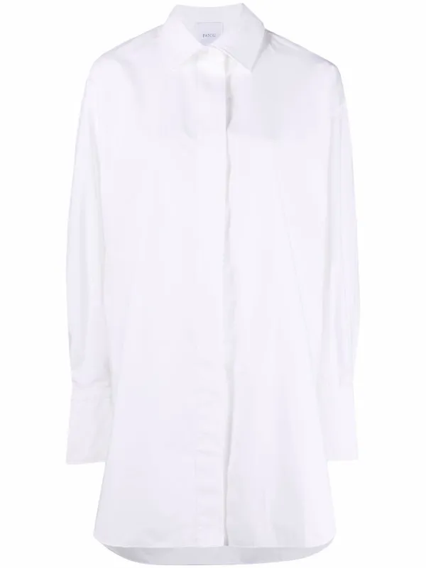 ワンピース PATOU MINI SHIRT DRESS PATOU | ミニワンピース・ドレス ブラック レディース | YOOX