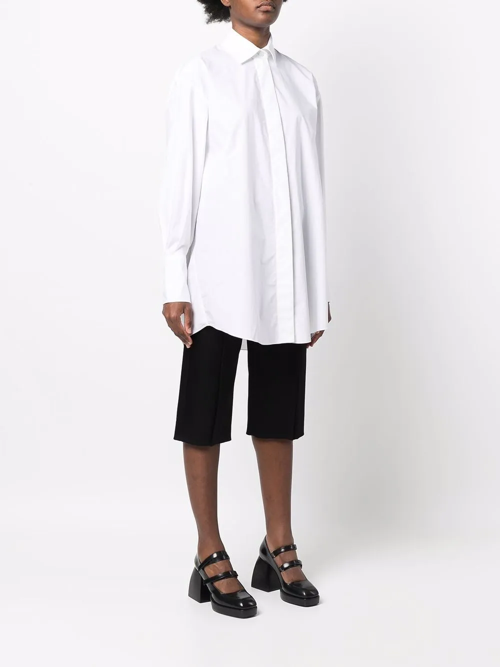  Patou Mini Shirt Dress - White 