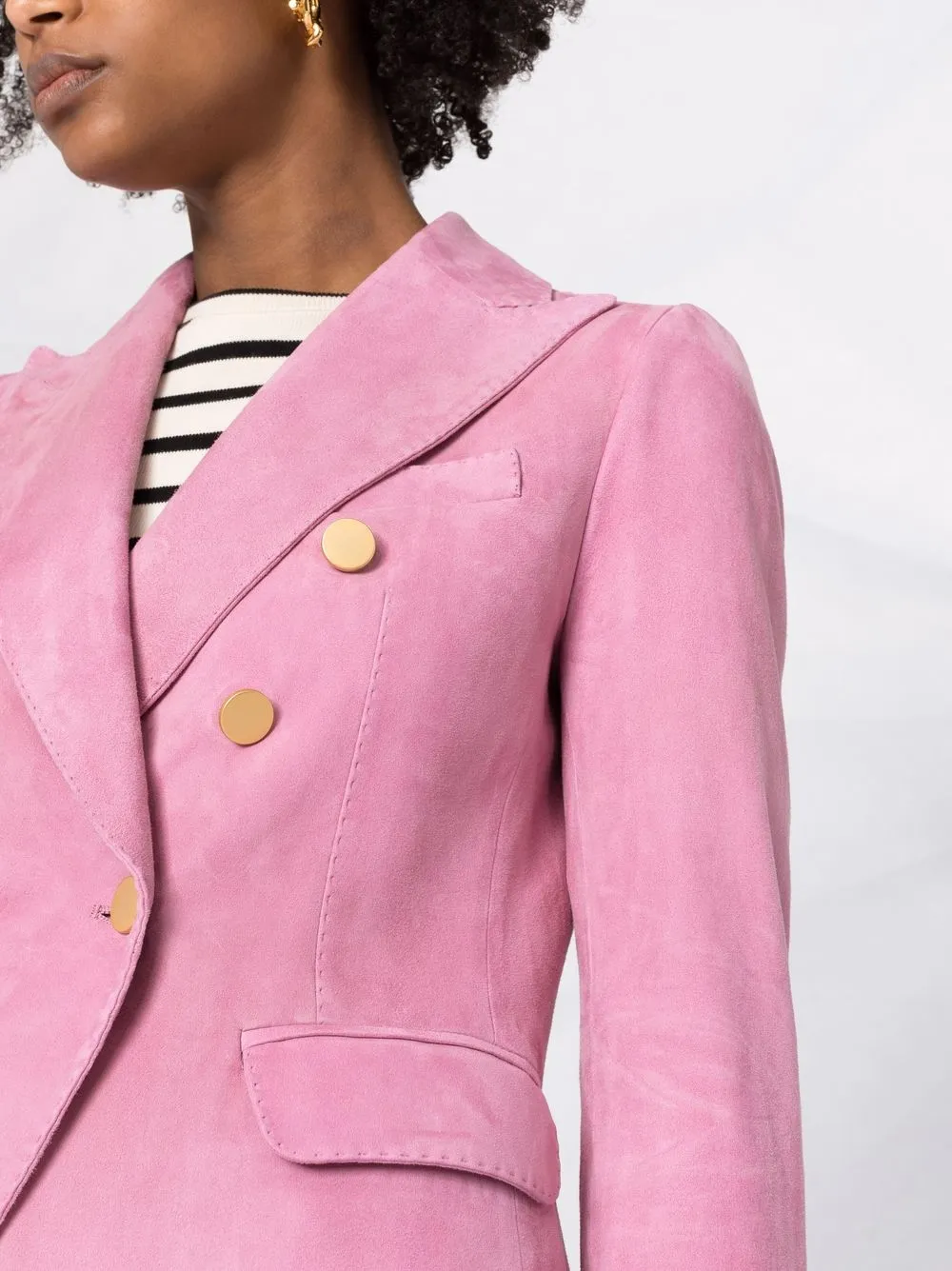 Tagliatore Blazer met dubbele rij knopen Roze
