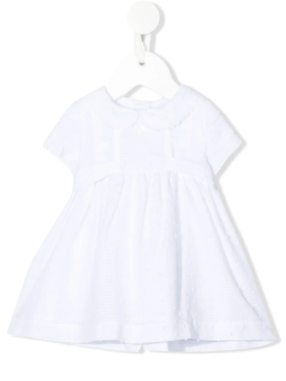 Patachou Babies' Short-sleeve Flared Dress In White