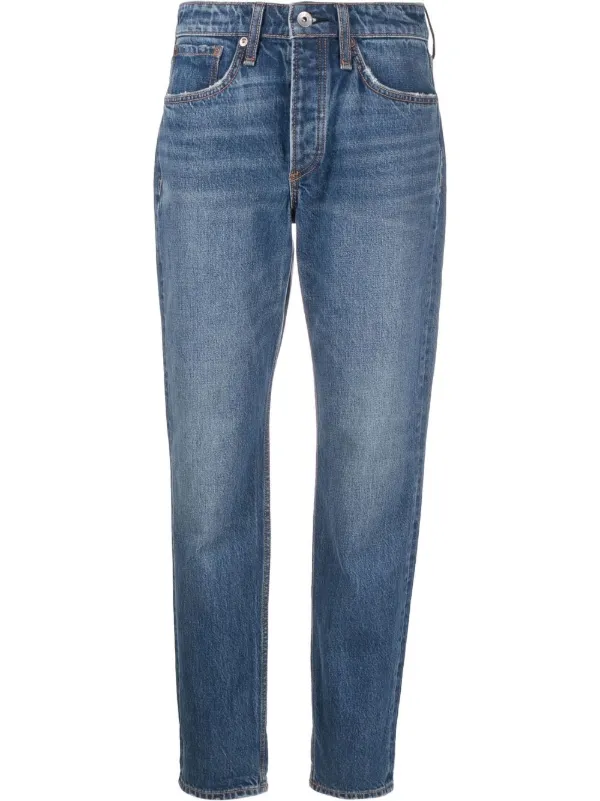 Rag \u0026 Bone Clover mid-rise straight-leg 