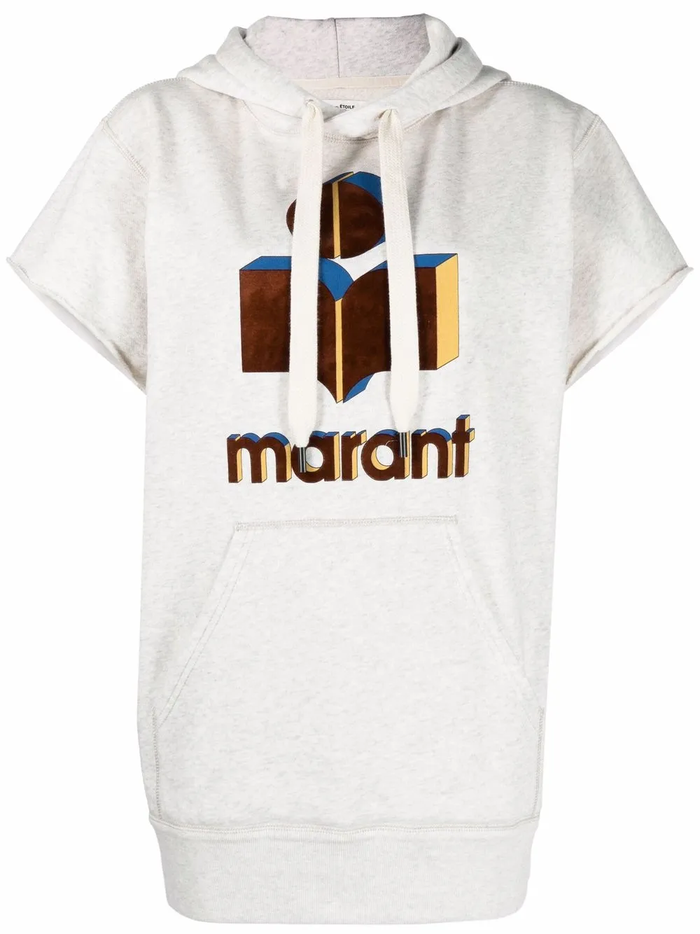 

Isabel Marant Étoile hoodie Milesy con logo estampado - Gris