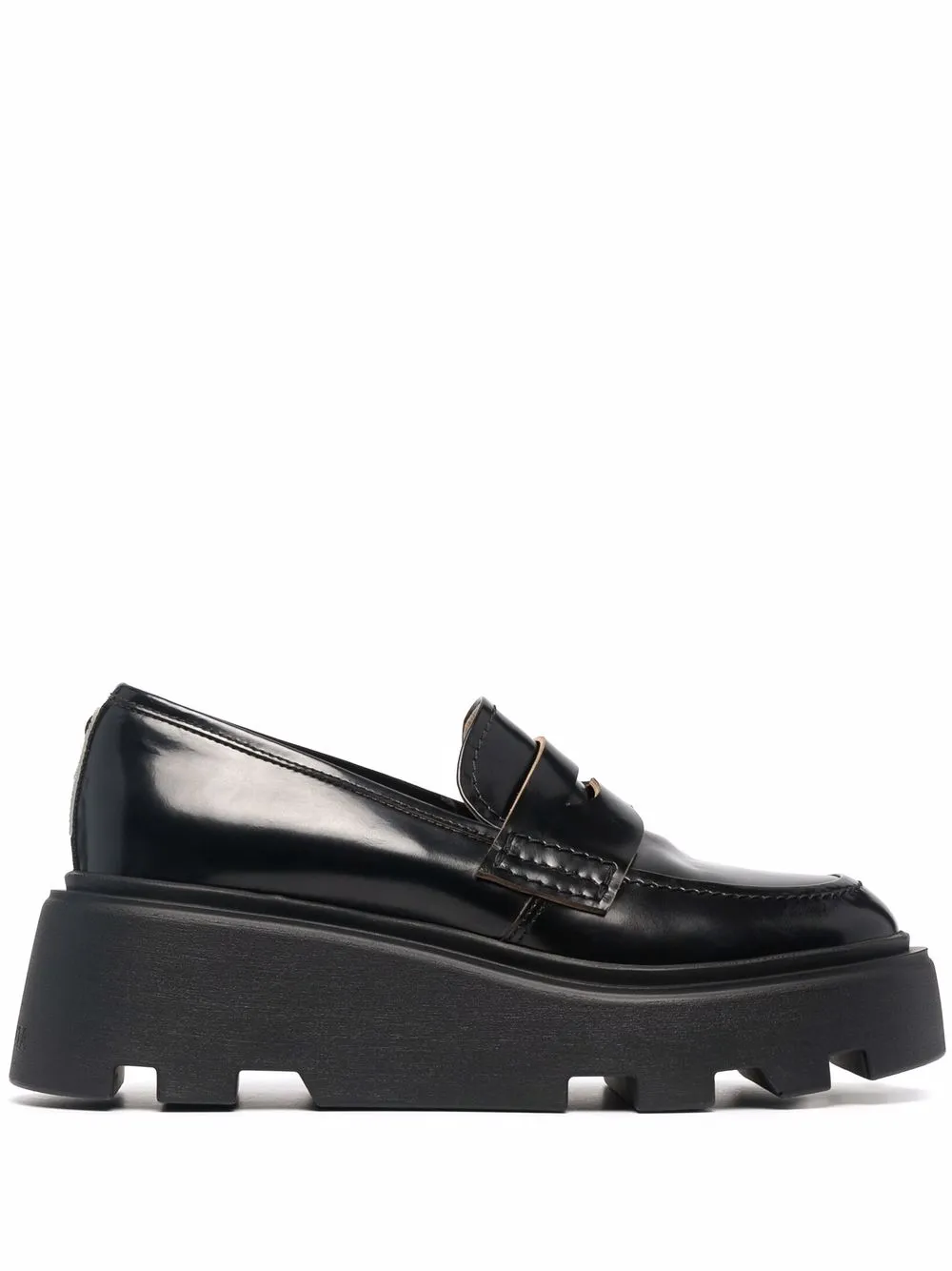 

Premiata penny-slot leather loafers - Black