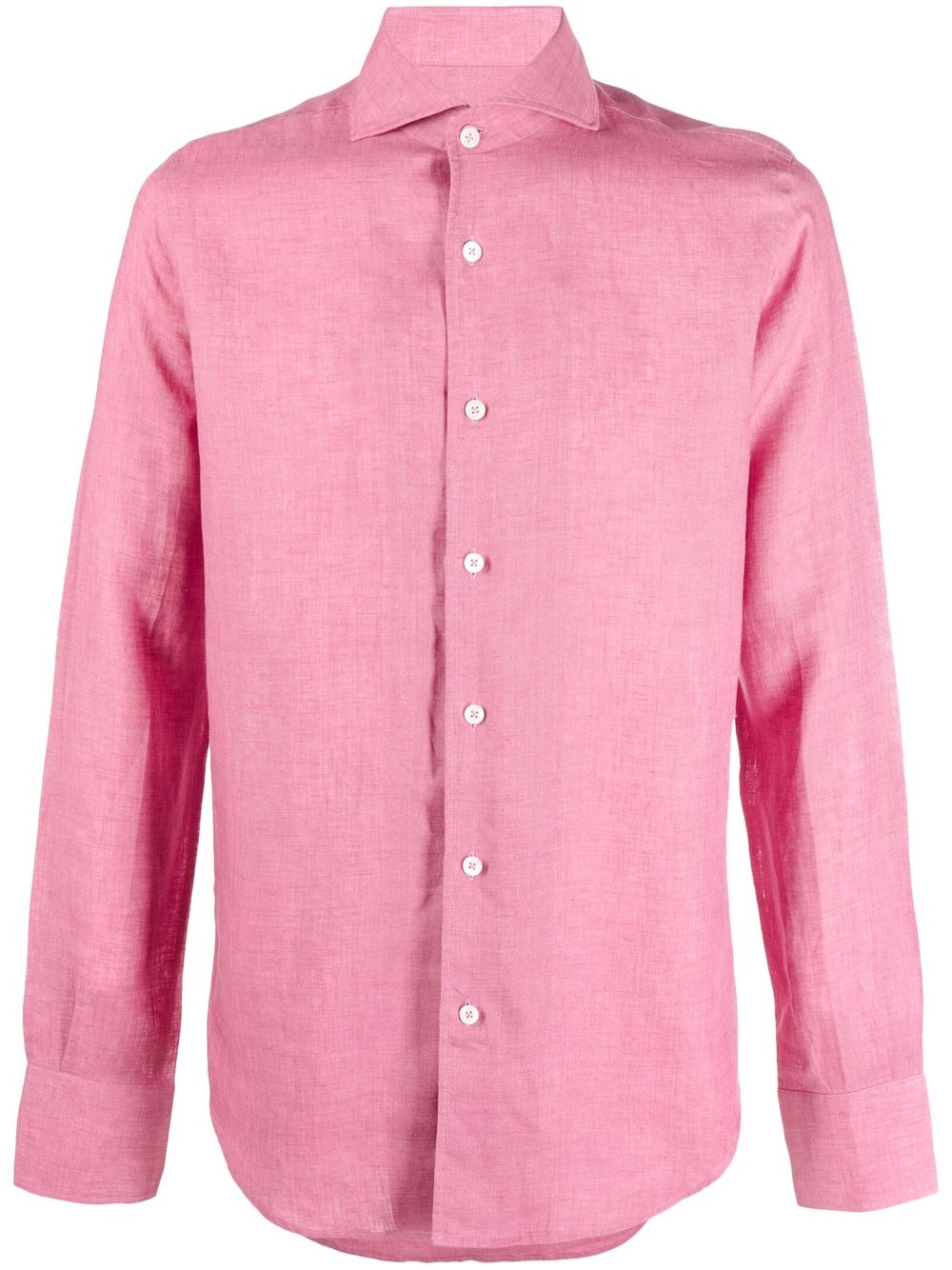 Canali long-sleeve Linen Shirt - Farfetch