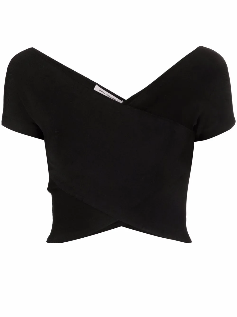 

Philosophy Di Lorenzo Serafini top de cachemira con cuello en V - Negro