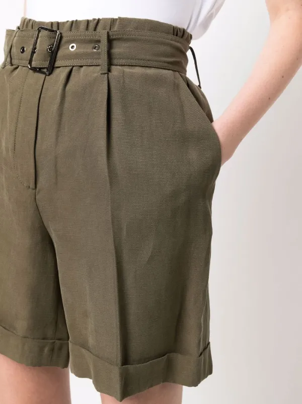 Woolrich belted-waist Shorts | Green | FARFETCH