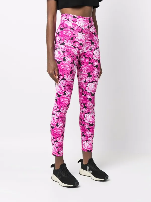 MSGM Floral Print Leggings - Farfetch