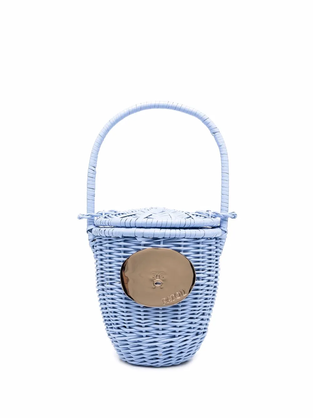 

Patou wicker basket tote bag - Blue