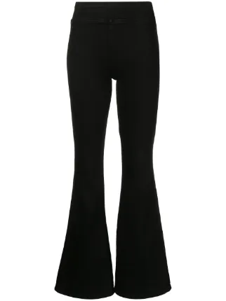 FRAME Jetset Flared high-waist Trousers - Farfetch