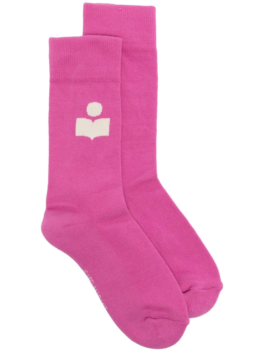 

Isabel Marant Siloki intarsia-knit socks - Pink