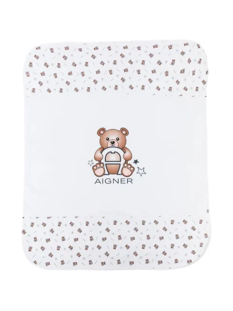 Aigner Kids بطانية بطبعة تيدي
