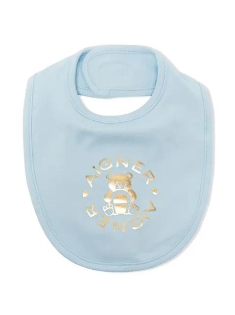 Aigner Kids logo-print bib