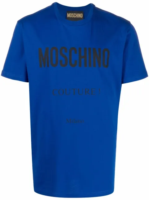 Moschino playera con logo estampado