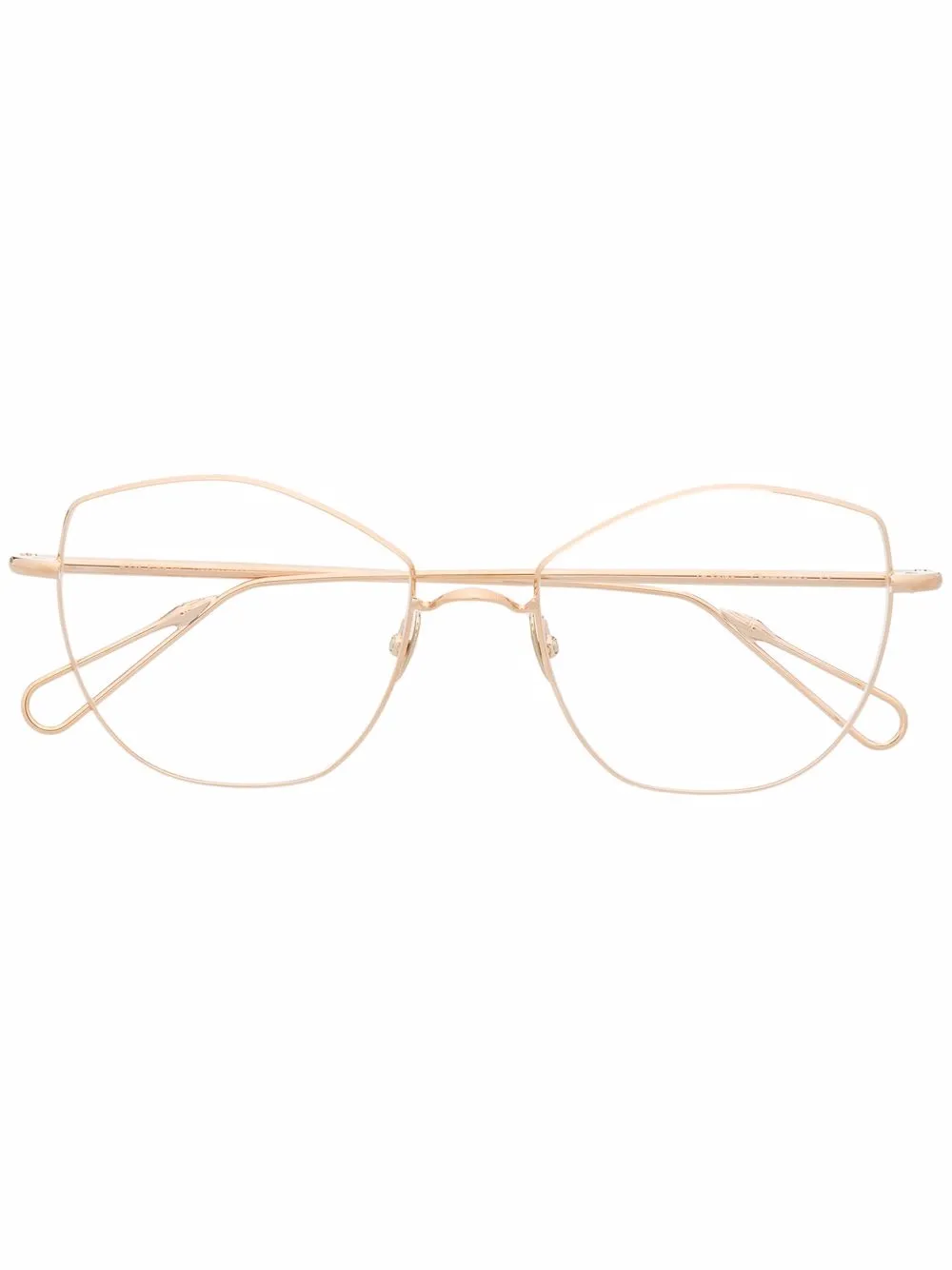 Ahlem oversized-frame glasses | Gold | Image 1