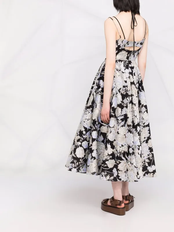 Erdem Rea floral-jacquard Flared Dress - Farfetch