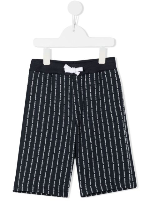 Aigner Kids logo-print cropped trousers